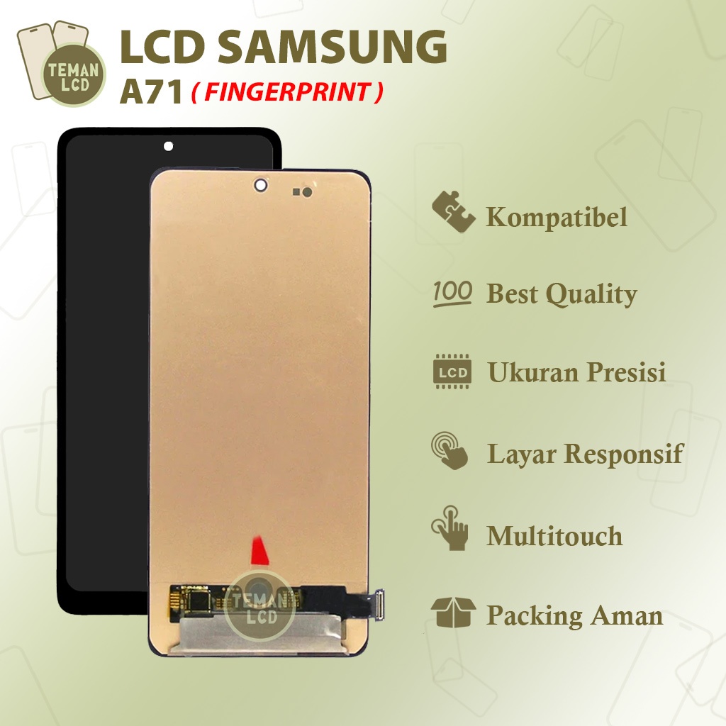 LCD Samsung A71 FINGERPRINT - Original 100% Fullset Touchscreen