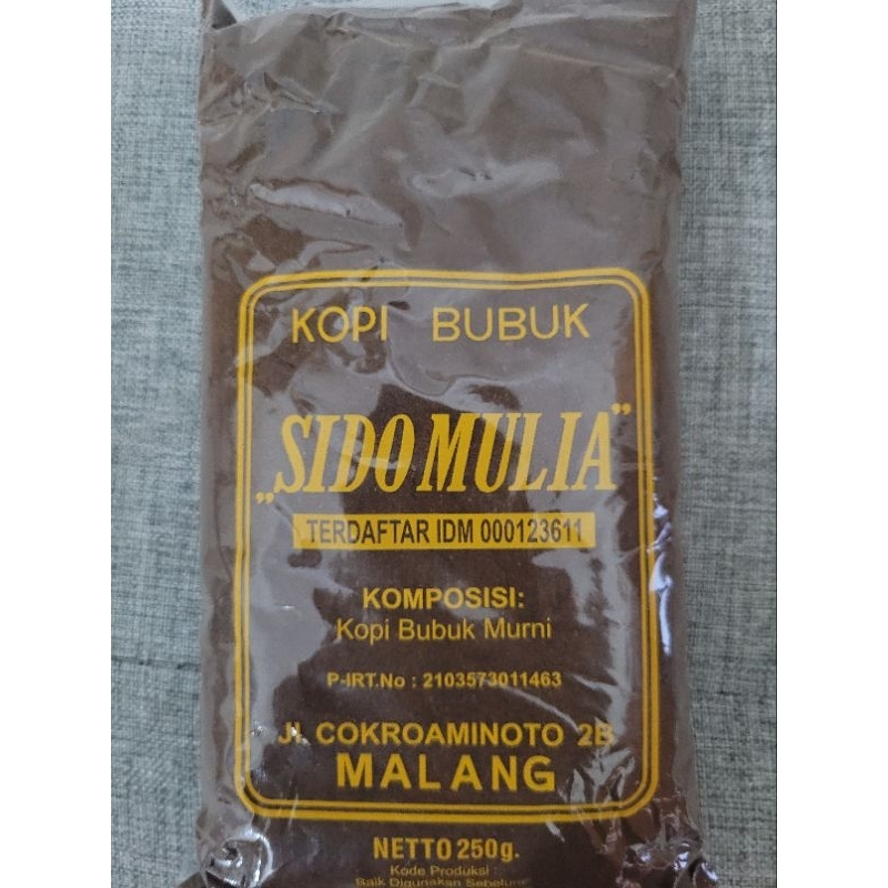 

kopi bubuk sido mulia asli malang istimewa