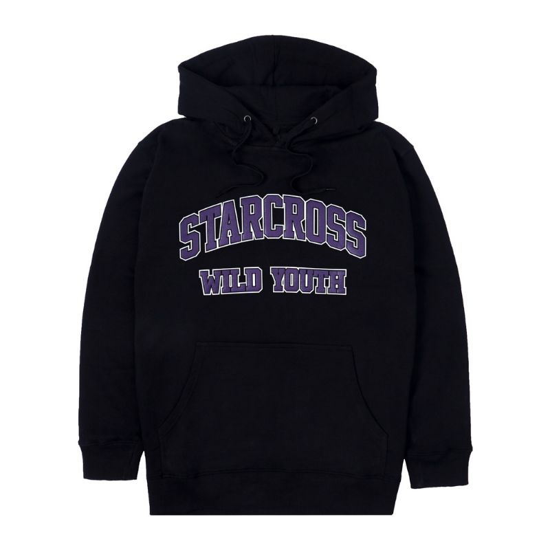 Hoodie Starcross Black Purple Sweater Pria Wanita