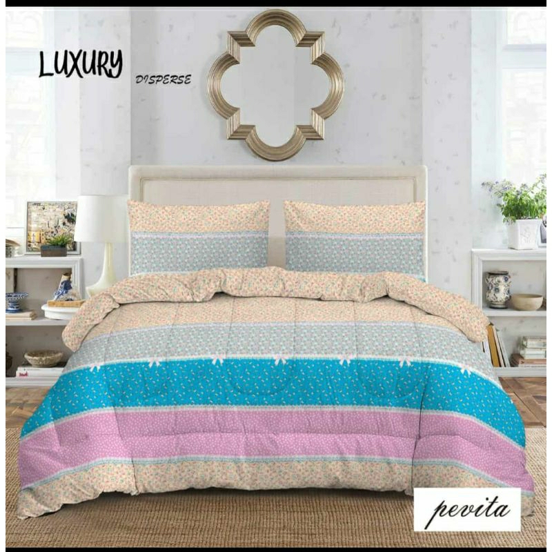 Sprei Homemade Motif Daun Bunga Uk 120x200 160x200 180x200 | Seprei Katun Lokal