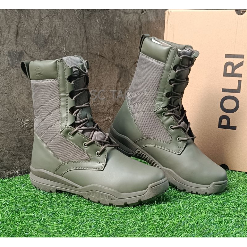 Sepatu PDL TACTICAL HIJAU BRIMOB 2024/Sepatu PDL HIJAU JATAH BRIMOB 2024