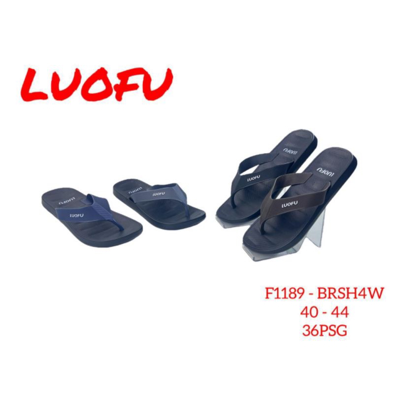 SANDAL JAPIT LAKI LAKI LUOFU F-1189