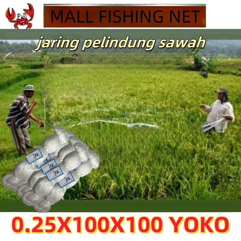 Jaring anti burung/jaring ikan/jaring sawah/jaring rumah kaca/0.25X100X100YOKO