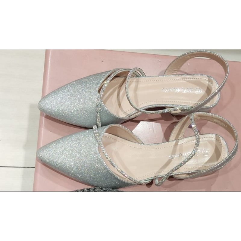 Sandal Sepatu Pesta Wanita Perempuan St.Moritz Matahari (Preloved)