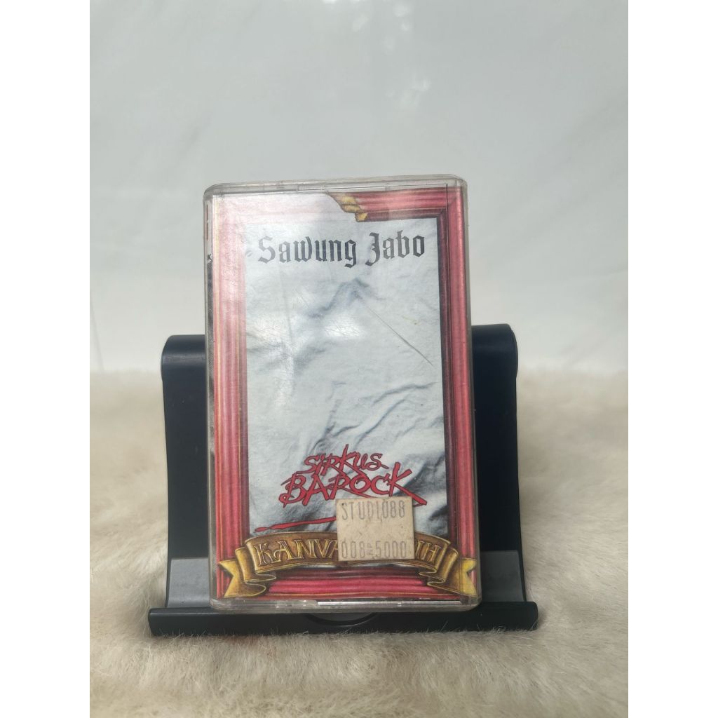 Kaset Pita SAWUNG JABO & SIRKUS BAROCK - Kanvas Putih (Original 1993) - RARE Rock Etnik
