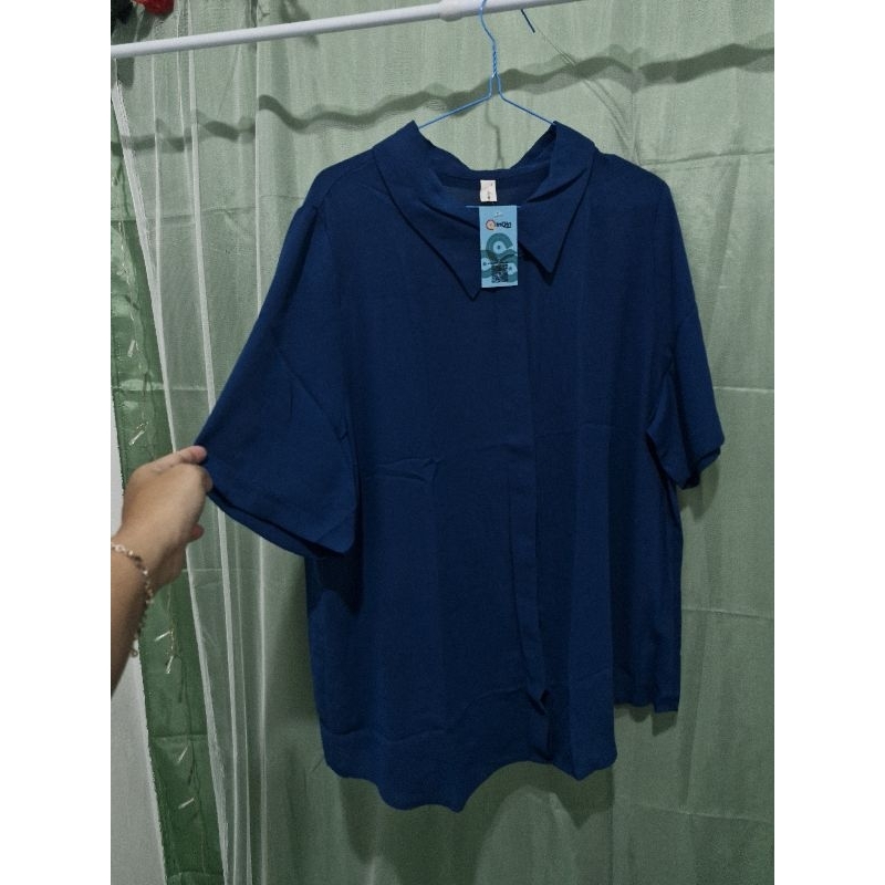Blouse kemeja lengan pendek Brand darin Romi Story