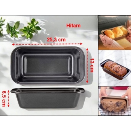 Cetakan Loyang Oven Loaf Pan Sponge Cake Roti Pisang Daging cincang kue kopi Anti lengket Nonstick -