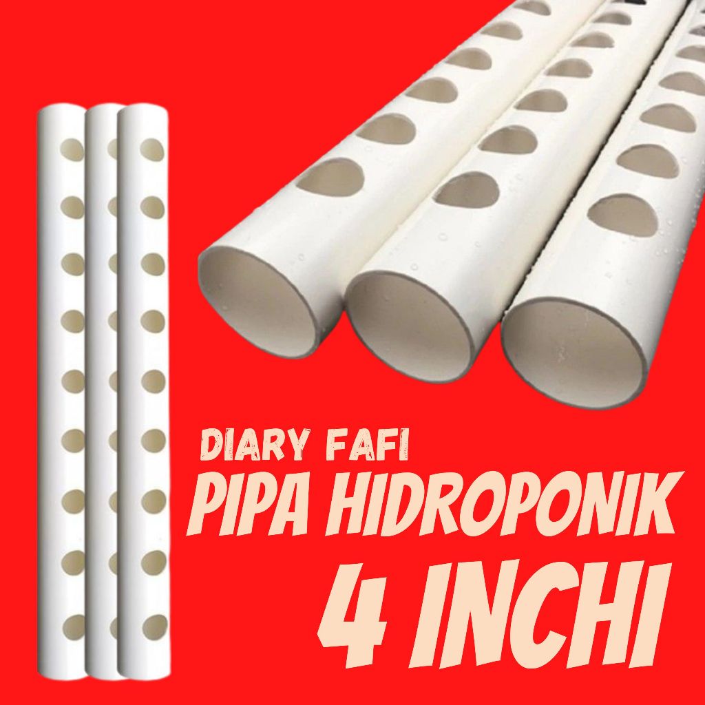 PIPA HIDROPONIK 4 INCHI - 1 METER / HIDPROPONIK DFT SISTEM.