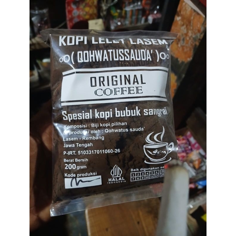 

Kopi Lelet Bubuk Premium Khas Lasem Rembang Jawa Tengah
