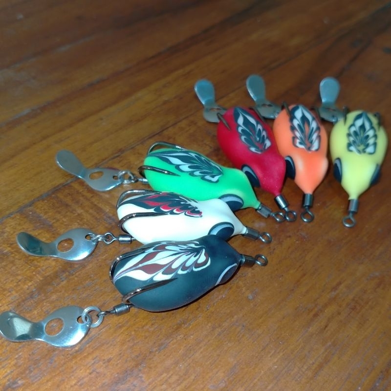 Ceprot Lure SFAL 30J - Soft Frog 3 cm berisik rasa Jaws Umpan Pancing Casting Ikan Gabus