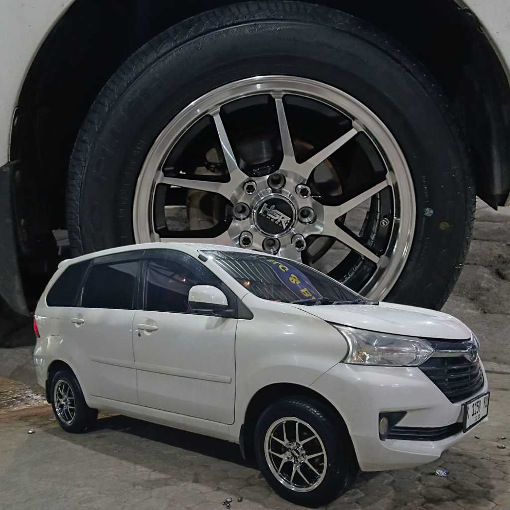 Paket Velg Racing Mobil Avanza, Xenia, Ring 15 Velg Hsr Wheel Hyura, Ban Accelera, Forceum