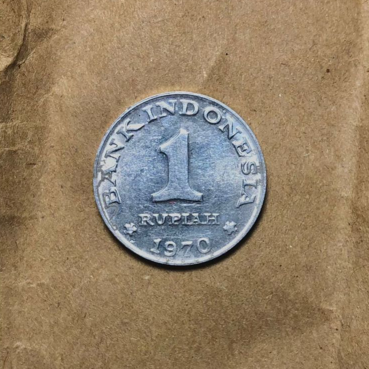 koleksi uang logam kuno RP 1 TAHUN 1970