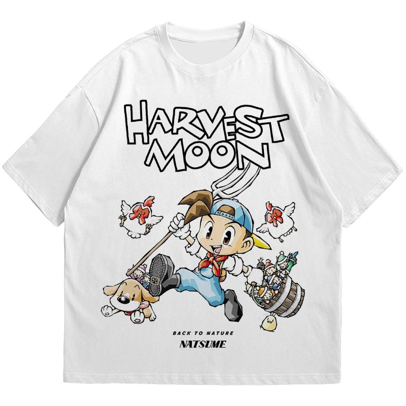 KAOS BAJU HARVEST MOON | PS1 NOSTALGIA | T-SHIRT GAME