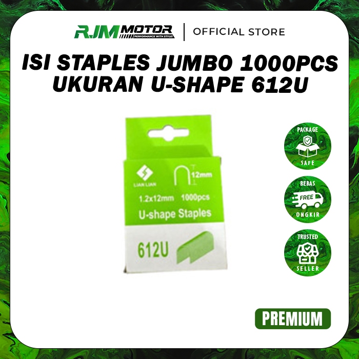 

Refill U Staples 12mm U-SHAPE STAPLES Isi Steples Stapler Tembak HARGA TERMURAH Rungkut Jaya Makmur