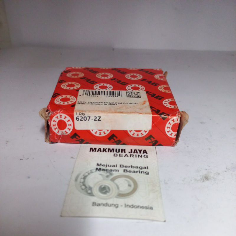 BEARING 6207 2Z / BEARING 6207 ZZ FAG KOREA
