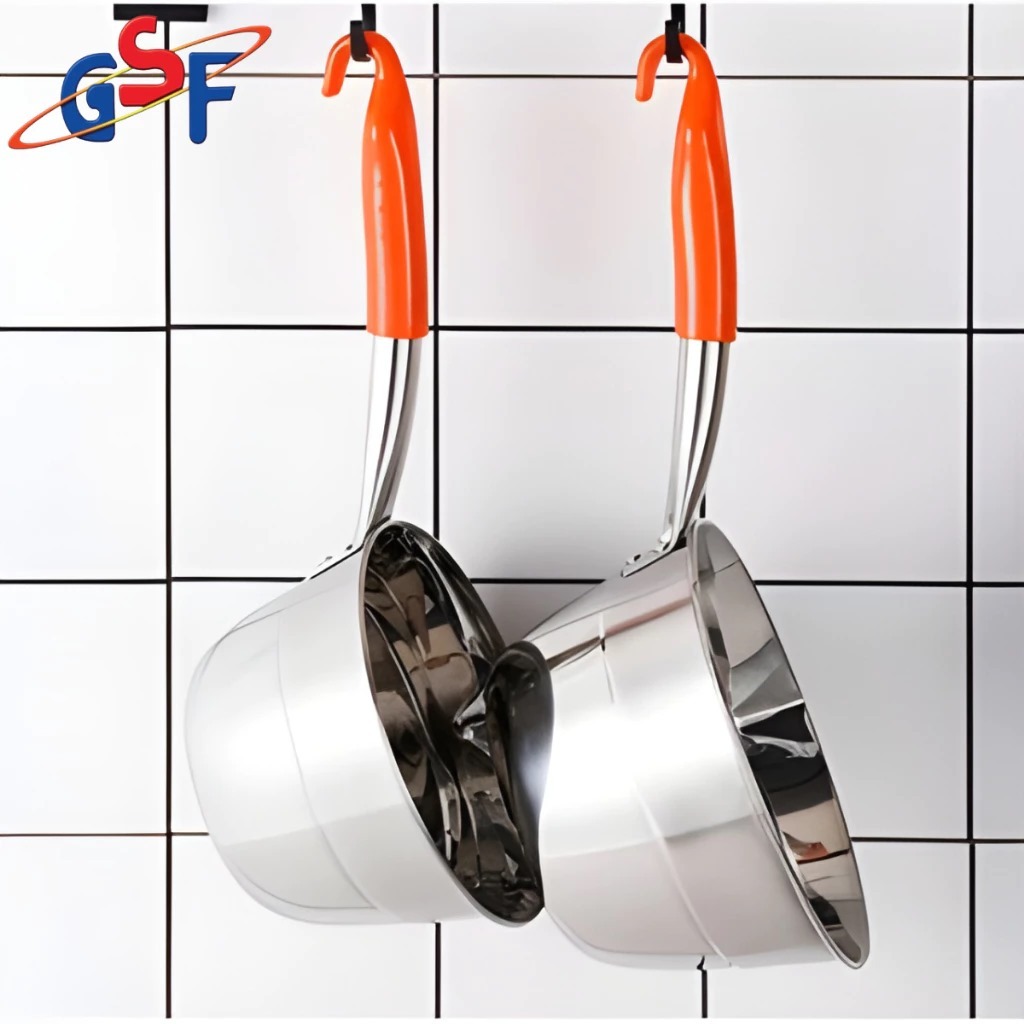 Panci Susu Gagang Panjang Stainless GSF-3218 / Panci Gayung / Panci Rebus / Panci Mie / Panci Gagang