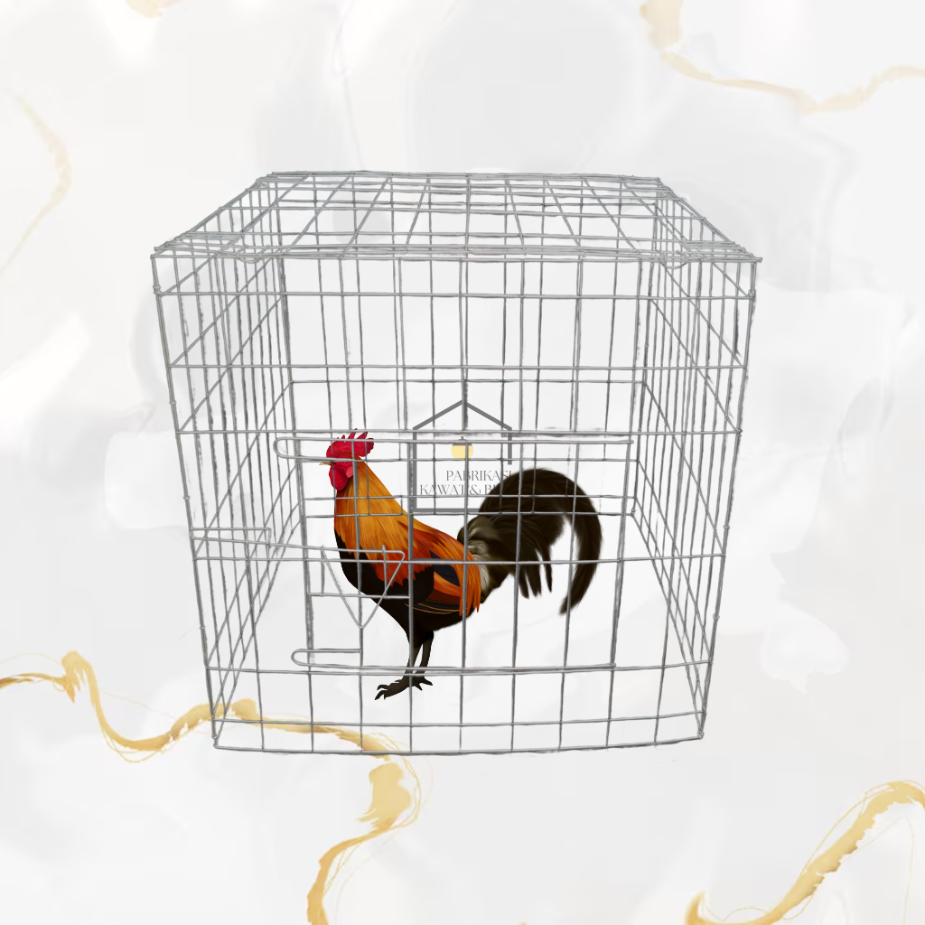 Kandang Kotak Umbaran Ayam/Bebek/Kucing + Ancak/Alas Kandang Bundling