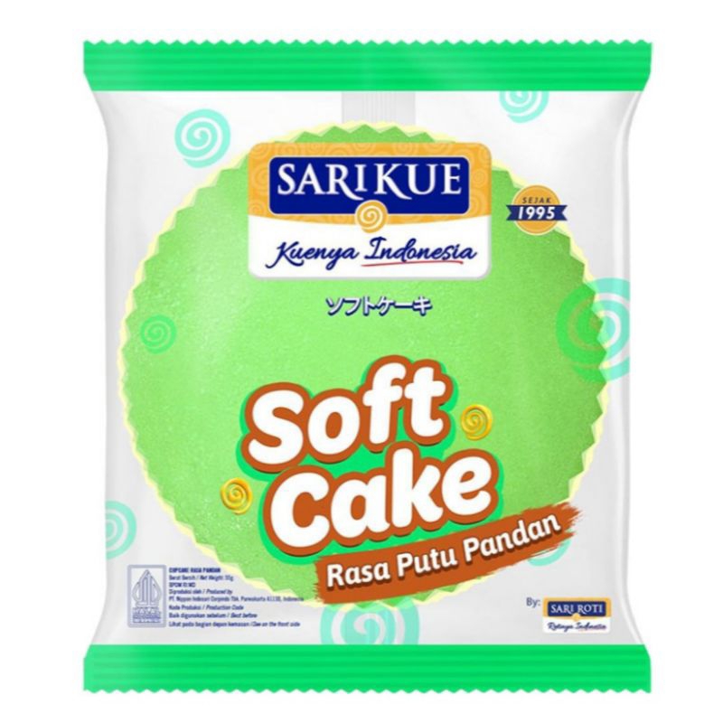 

Sari Kue by Sari Roti Soft Cake Putu Pandan 65gr