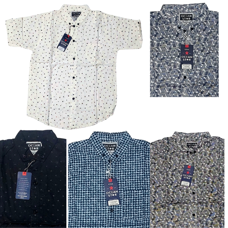 OCEAN STAR KEMEJA ANAK 7-9THN/kemeja ocean star anak size remaja/kemeja anak size jumbo 30kg keatas