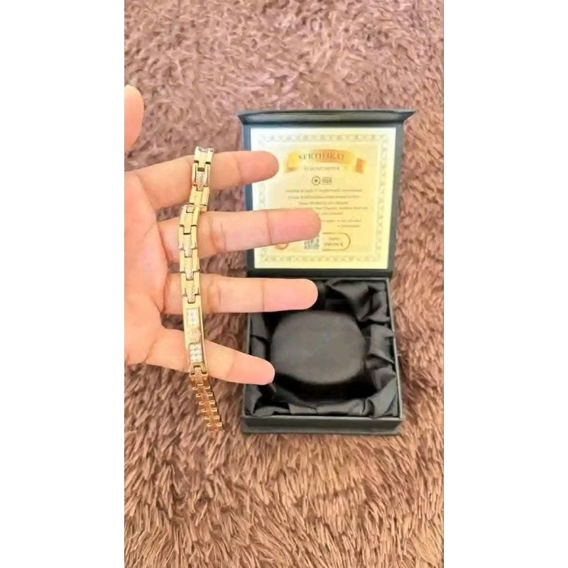 BIOBRACE GELANG KESEHATAN HWI/GELANG TERAPI KESEHATAN/GELANG ANTI RADIASI ORIGINAL 100% HWI
