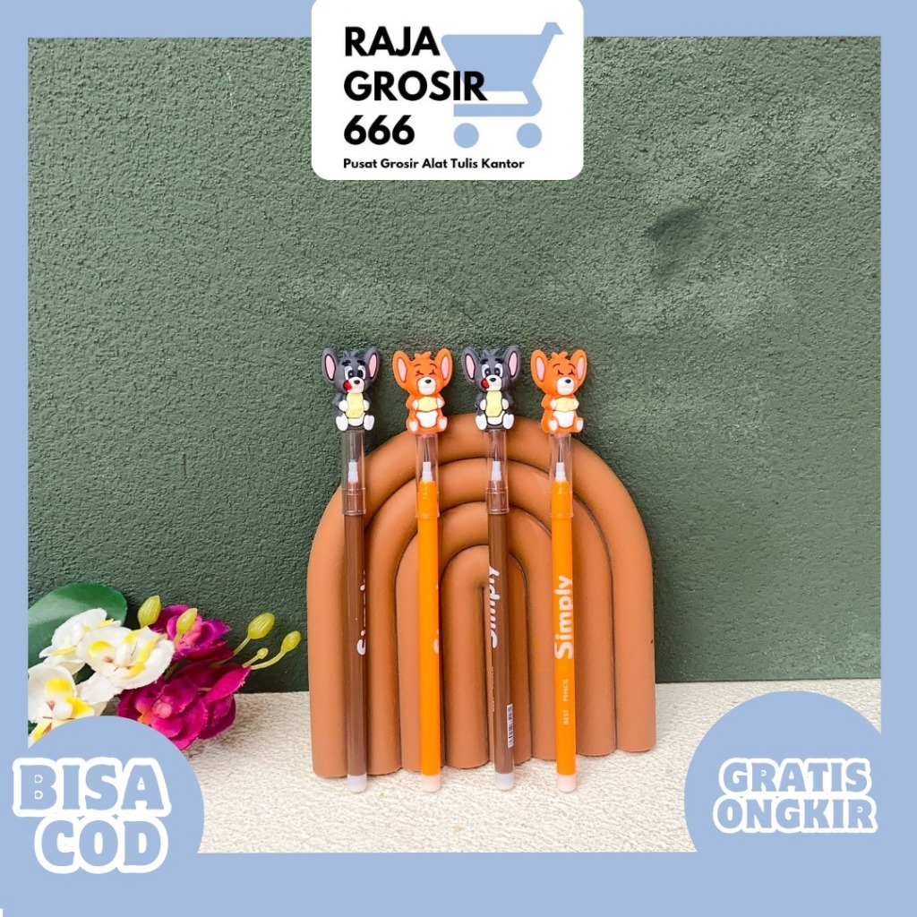 

PENSIL SUSUN BENSIA TOM AND JERRY PNS-1806 / Pensil SUSUN TIKUS DAN KUCING / Pencil lucu / Pensil alat tulis sekolah