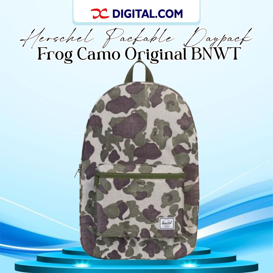 Herschel Packable Daypack - Frog Camo Original BNWT