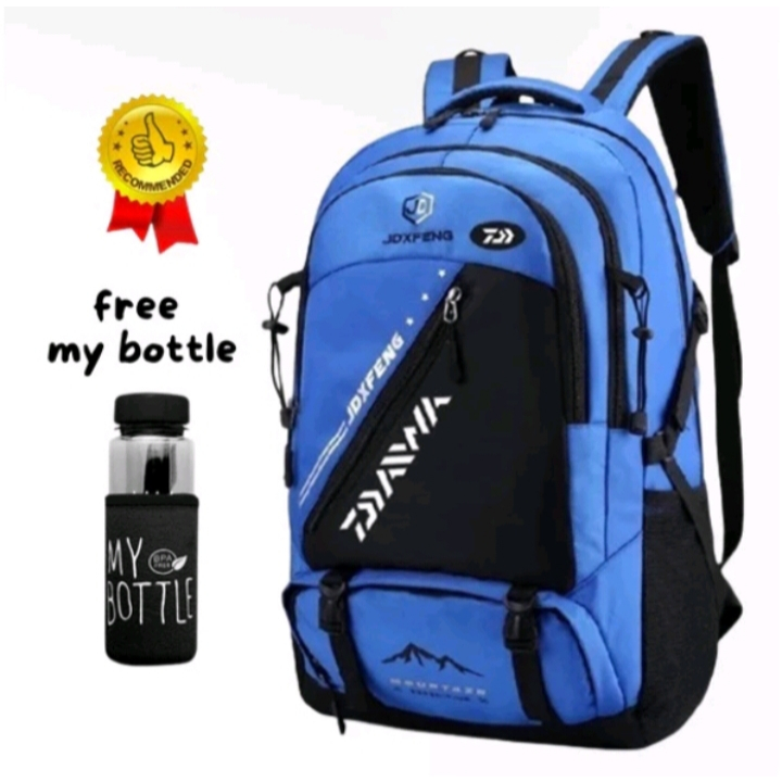 Tas sekolah anak laki-laki keren SMP SMA KULIAH free botol/Tas sekolah anak cowok trendi/Tas ransel 
