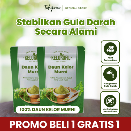 

Teh Ijo.co - Teh Daun Kelor - Teh Daun Kelorofil Alami - Promo Buy 1 Get 1 - Kesehatan - Herbal