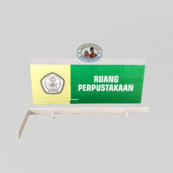 Akrilik Papan Gantung Ruang Perpustakaan | Akrilik Papan Nama Ruang Perpustakaan