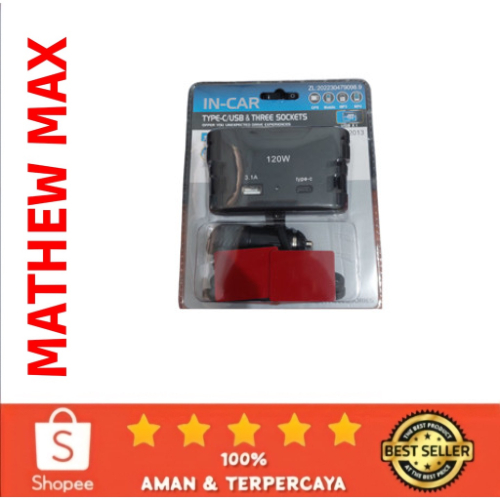 CHARGER HP MOBIL 3 HOLE LUBANG FAST CHARGING