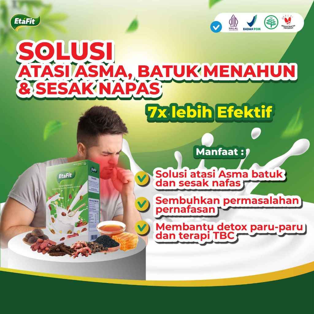 

ETAFIT - Solusi Batuk Menahun Berdarah Berdahak Asma Obat Herbal Bronkitis Ampuh Original Asli 100%