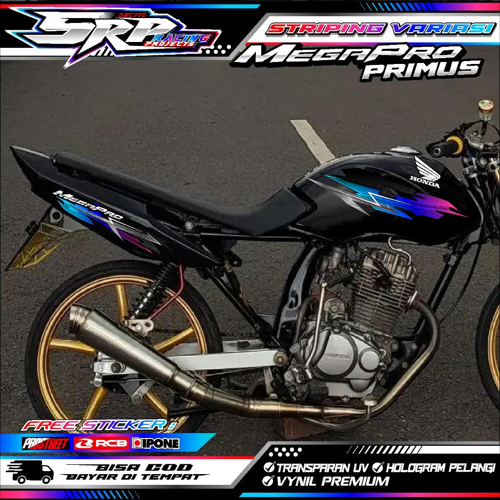 STRIPING VARIASI HONDA MEGAPRO PRIMUS / STICKER LIST VARIASI MEGAPRO PRIMUS