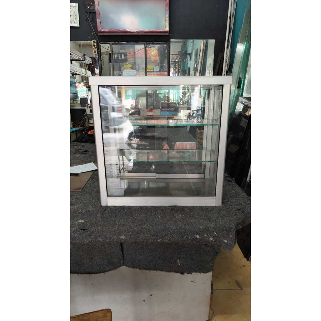 50*25*50 ETALASE ROKO JUMBO TIANG ALUMUNIUM/ETALASE JUALAN/ETALASE ROKO/ETALASE ALUMUNIUM/ETALASE/GO