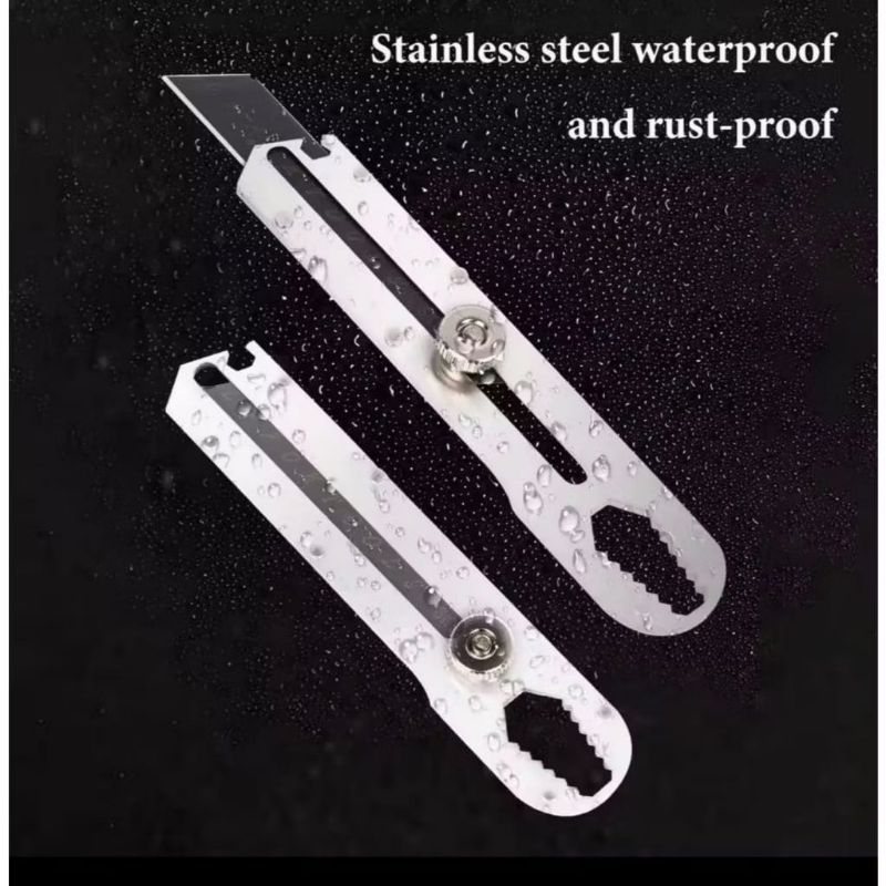 

Cutter Pisau Tajam Besar Anti karat Kuat Tebal Multifungsi 9in1