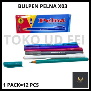 

(1 PACK = 12 PCS ) Bulpen PELNA X03/ Ballpoint Pelna x03/ Bulpen PELNA X-03