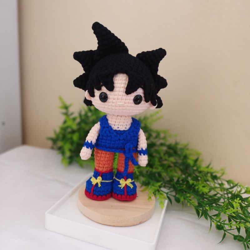 GOKU Amigurumi| kado atau koleksi boneka rajut karakter