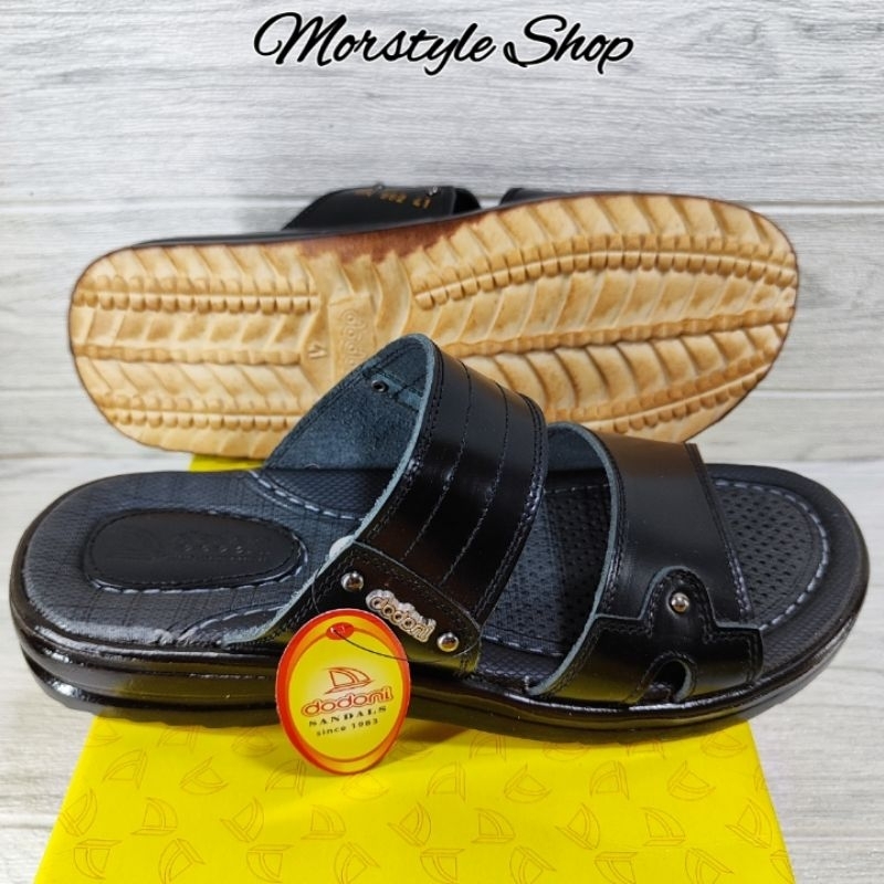 Sandal Kulit Dodoni BN 862 Tali Dua / Dodoni Tali Kokop, Sandal Kulit Pria