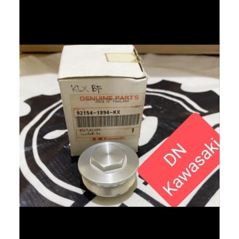 baut tutup shock depan USD KLX 150 BF D-Tracker new original