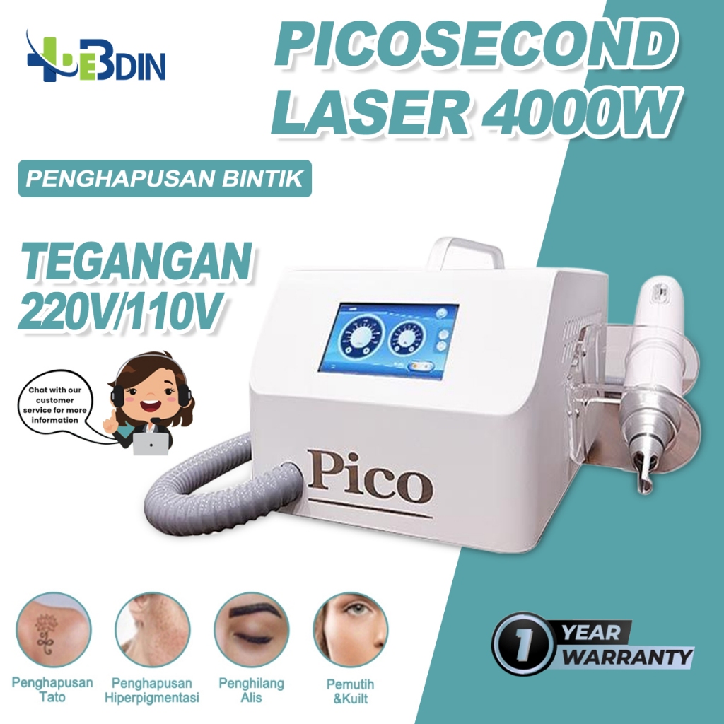 Garansi 1 tahun&OriginalPICO laser alat laser wajah bintik tahi lalat removal bintik-bintik mesin