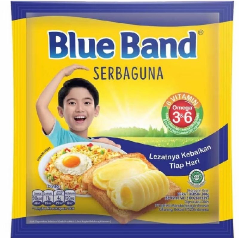 

BLUE BAND MARGARINE SERBAGUNA KEMASAN 200GR