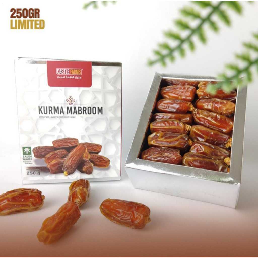 

Kurma Mabroom Castle Farms Kemasan 250 Gram Manis Legit Buah Kurma Premium - Salma Fashion Bekasi