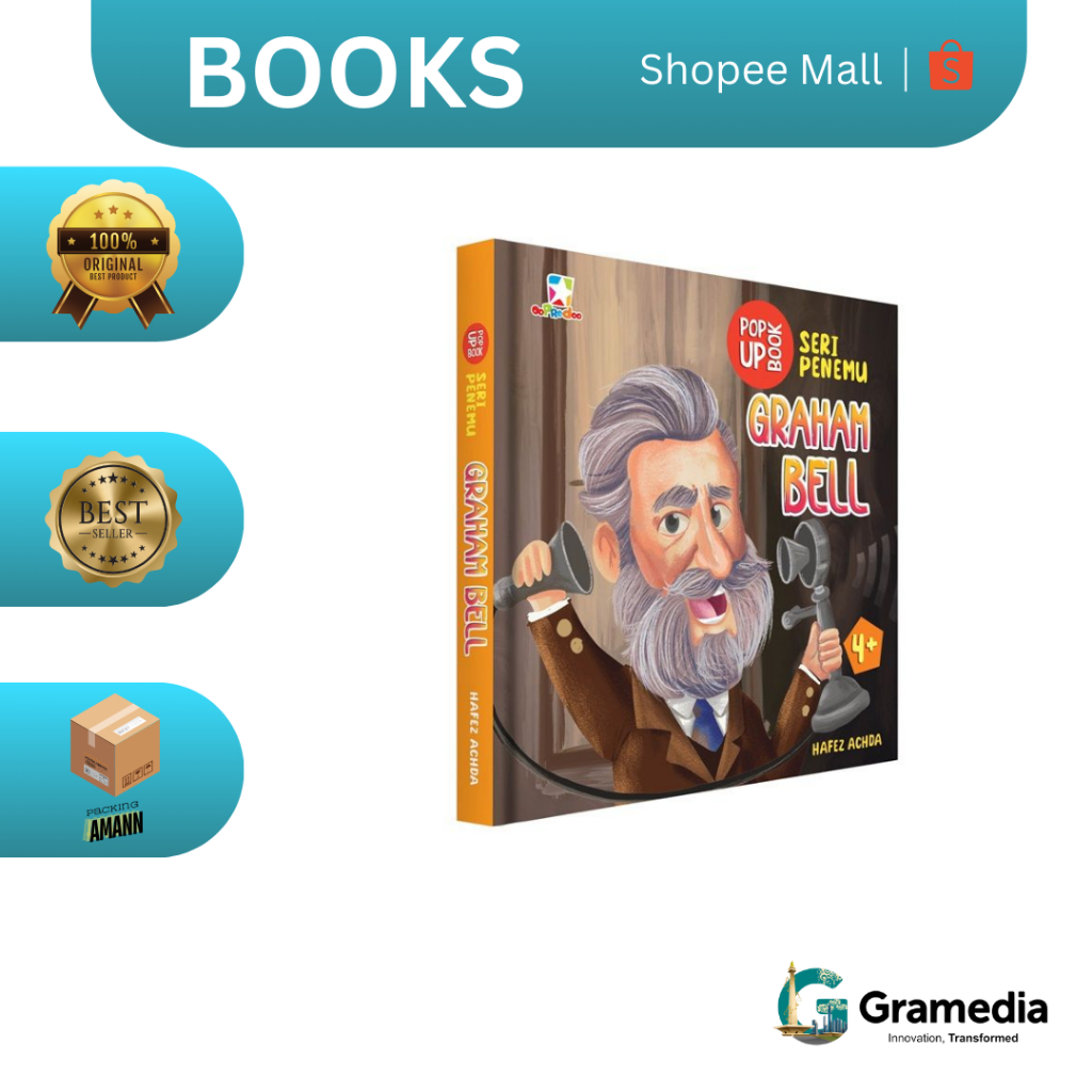 Gramedia MKG - Buku Pop Up Book Seri Penemu: Graham Bell (Hafez Achda)