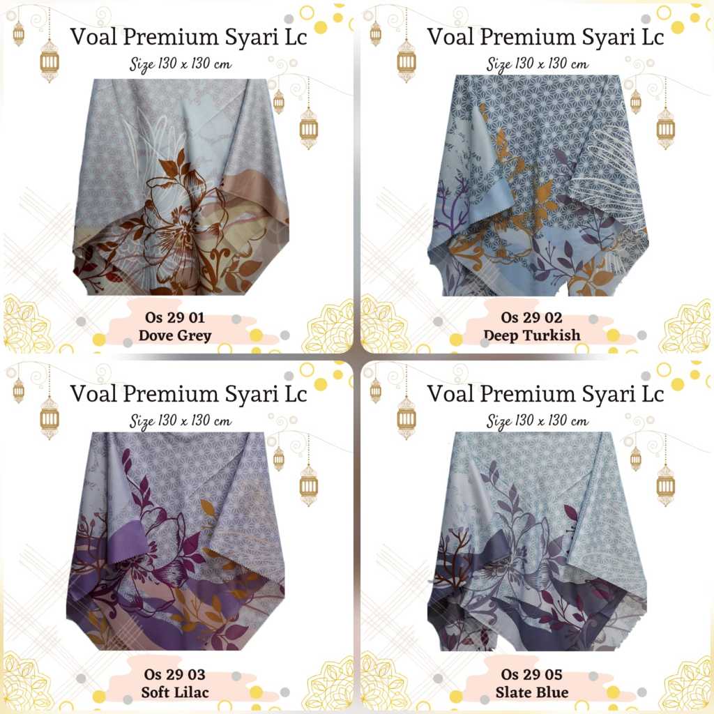 Kerudung - jilbab segiempat voal syari - hijab voal jumbo bisa seragaman