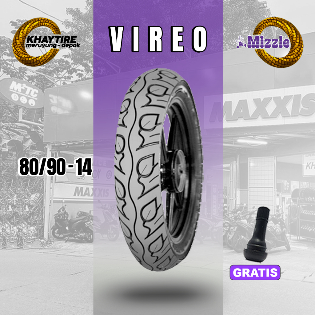 Ban Motor Matic MIZZLE VIREO 80/90 Ring 14 Tubeless