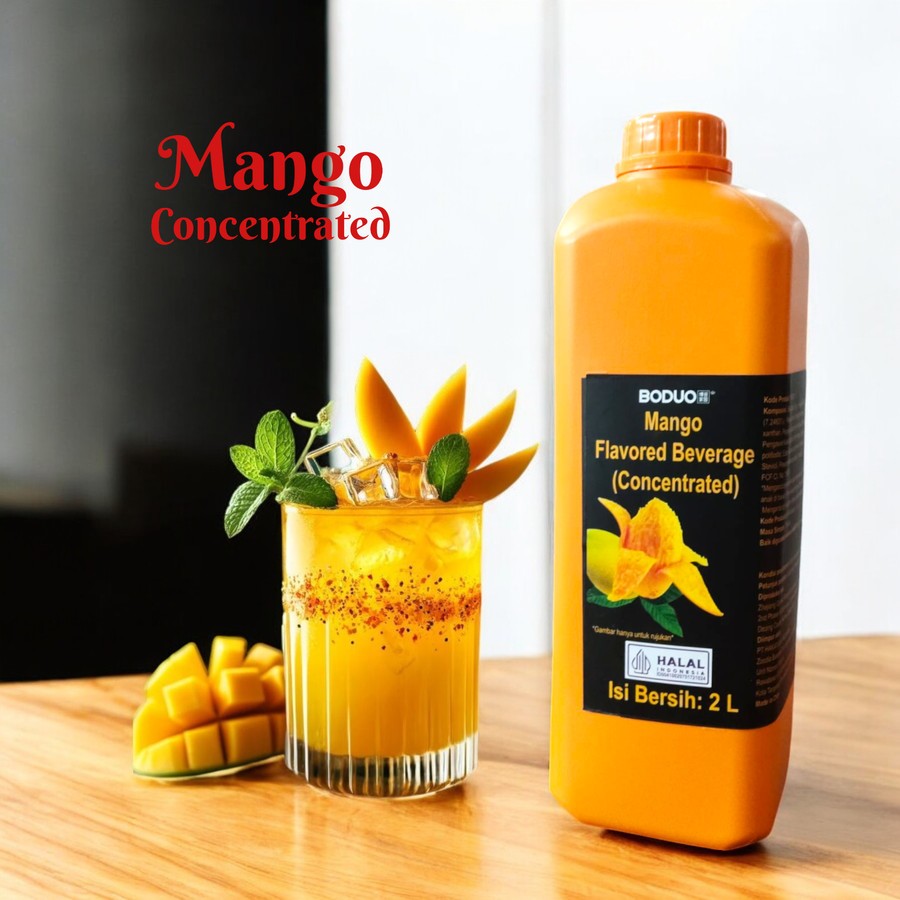 

Boduo Mango Flavored Syrup - 2 Liter - Mangga Concentrated Siru