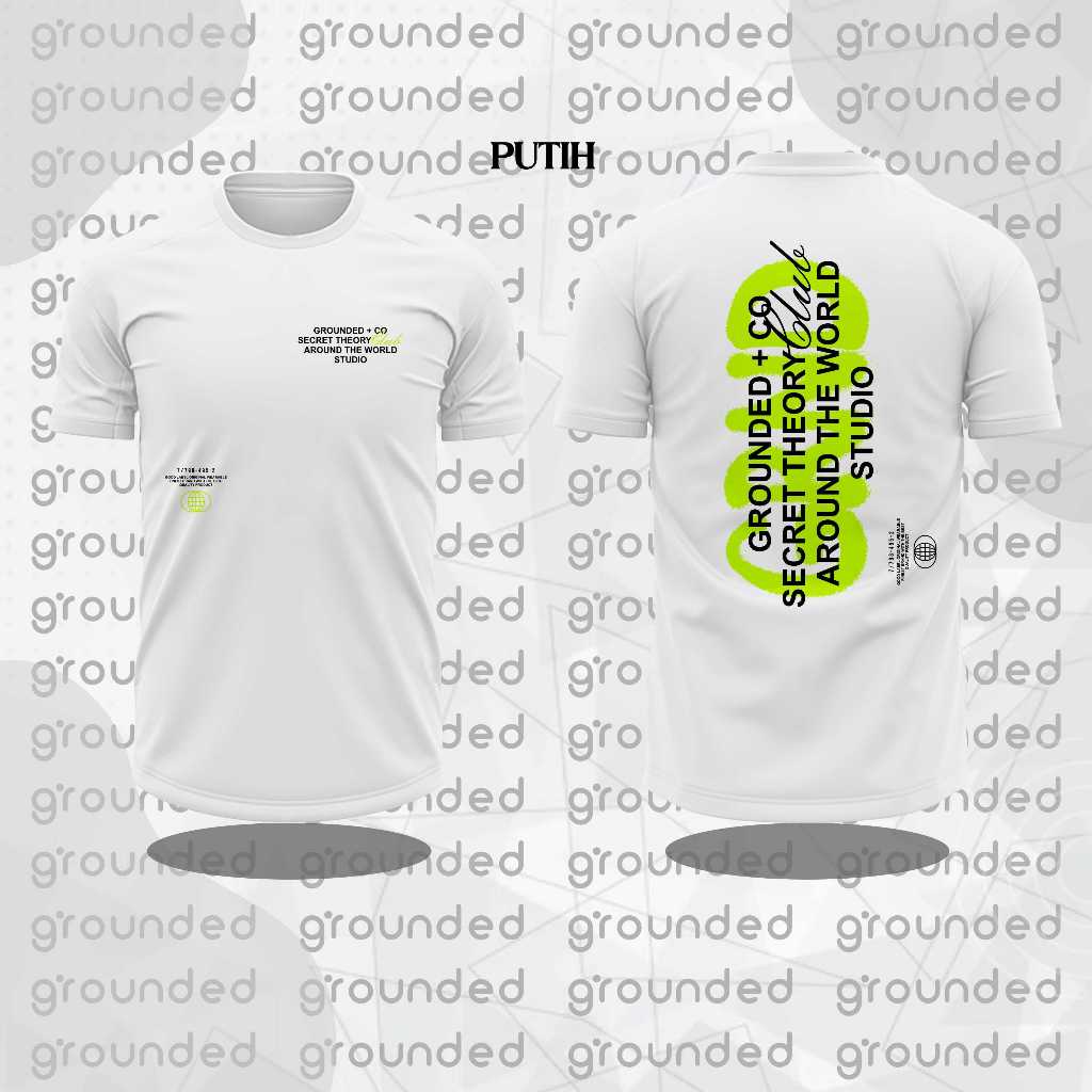 Kaos Pria Distro Keren Original 100% | T-shirt Grounded GreenStabilo
