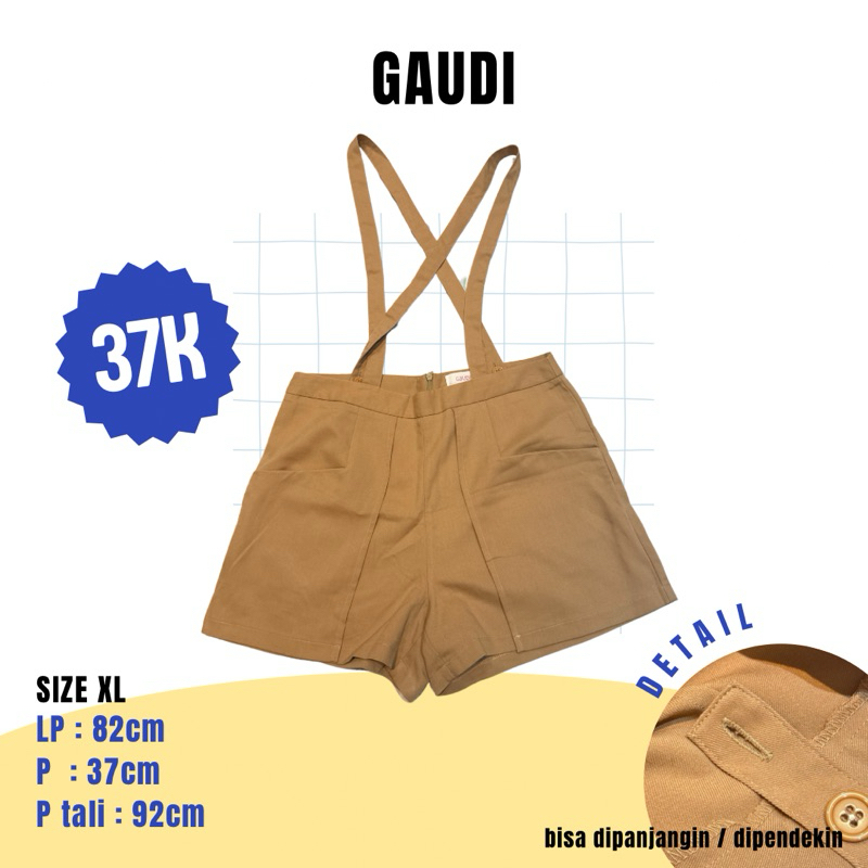 JUMPSUIT CELANA BROWN GAUDI / Preloved Gaudi