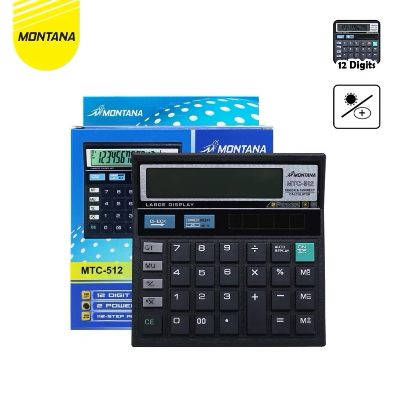 

Pi MONTANA Calculator / Kalkulator Montana MTC 512/ 12 Digits