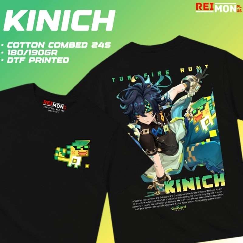 T-Shirt / Kaos Baju Game Kinich Genshin Impact