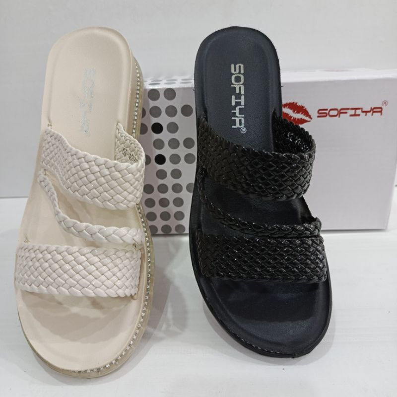 Sandal Flat Sofiya Haq rendah sedang 3,5cm tipe 2213-3 | Sandal Fashion Sofiya 2213-4 | Sandal Impor